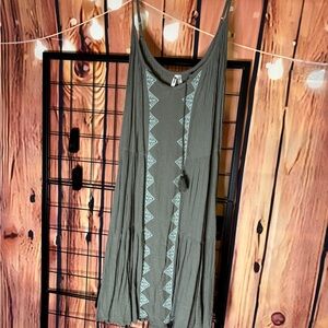 MUDD - Sundress with Adjustable Straps - Green - XL